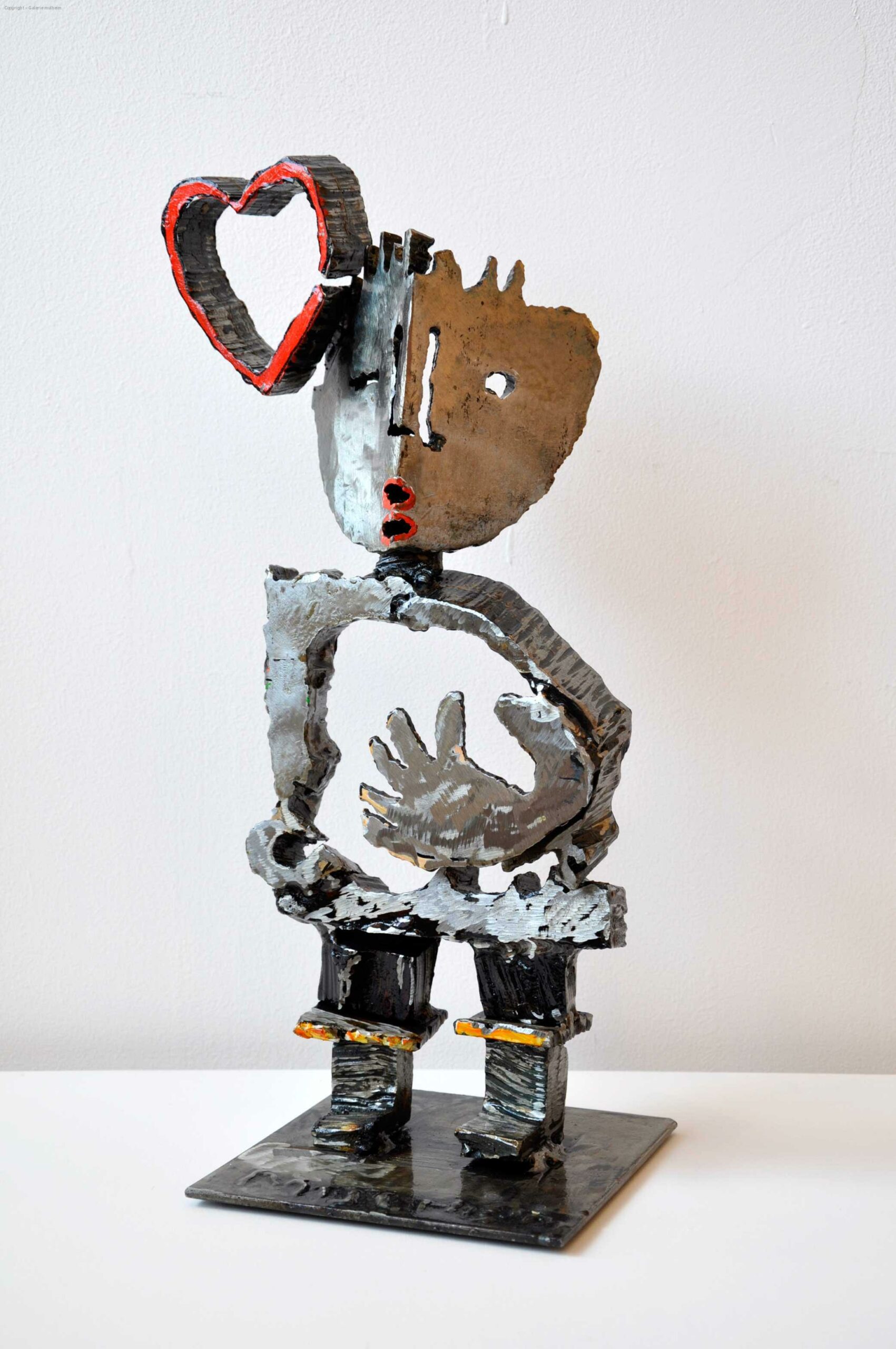 Gigi - Sculpture en acier peint - Hauteur 43 cm