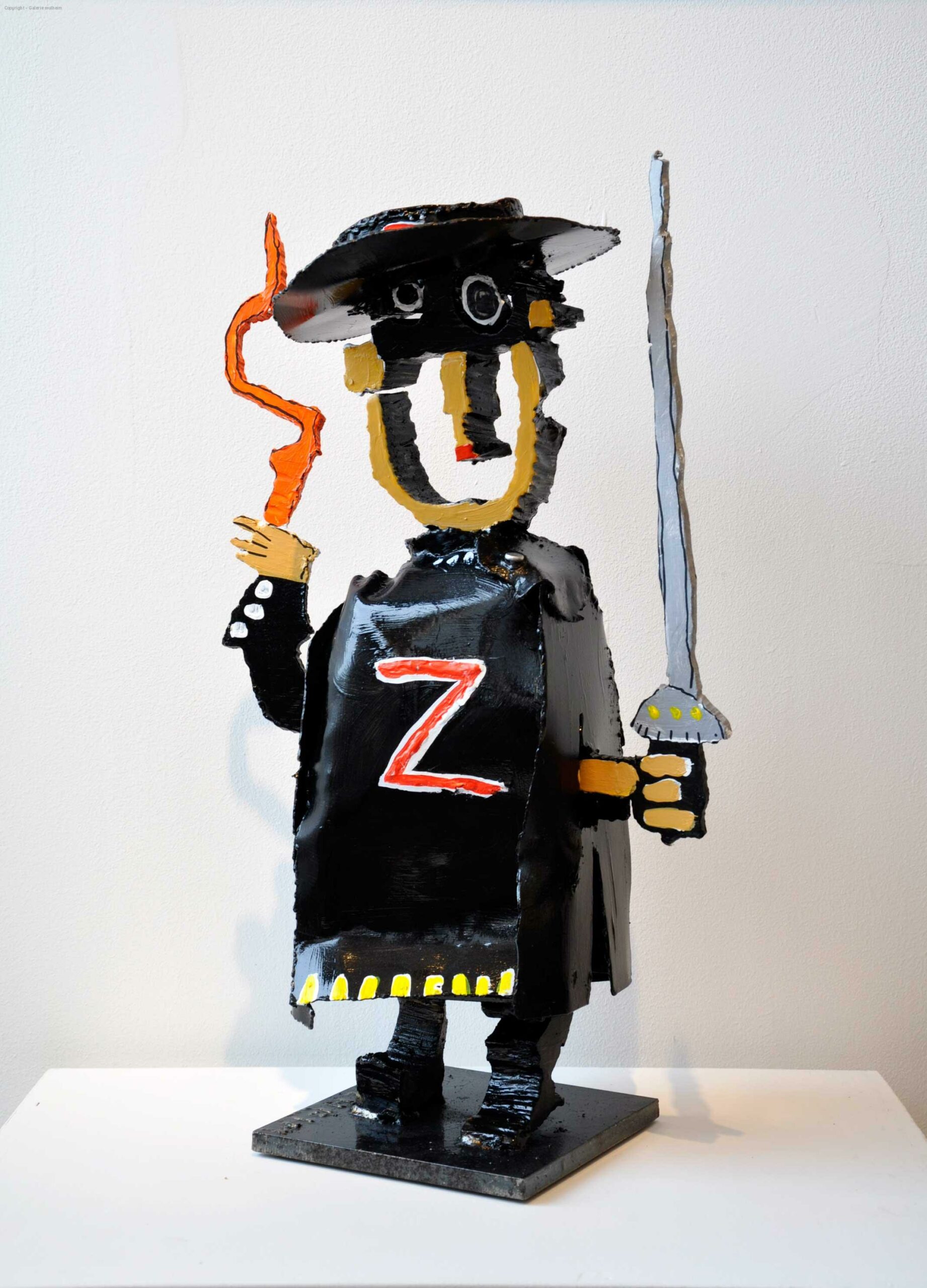 Z comme ... Sculpture en acier peint - Hauteur 52 cm