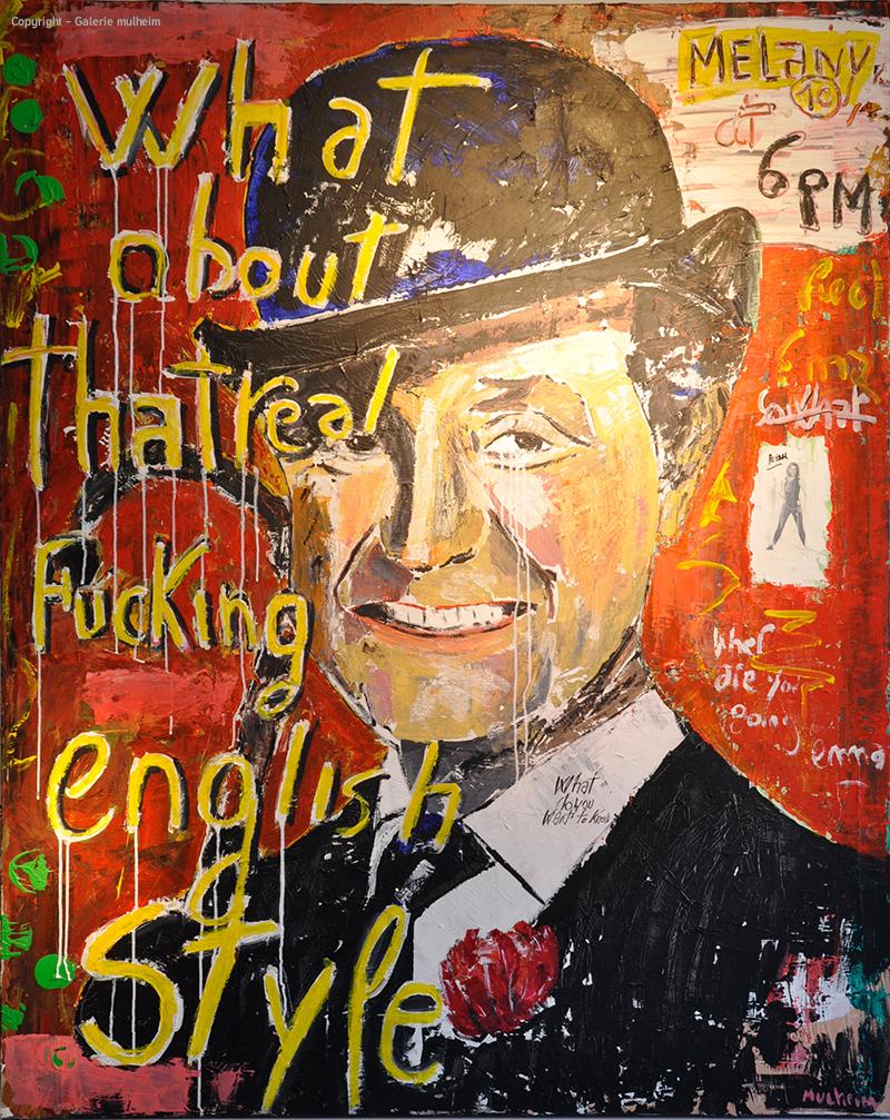 John steed -Oeuvre sur toile - Format 100F ( 130cm x 162cm )