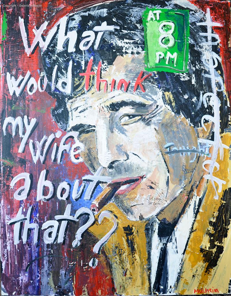 Peter Falk - Oeuvre sur toile - Format 80F ( 115cm x 145cm )