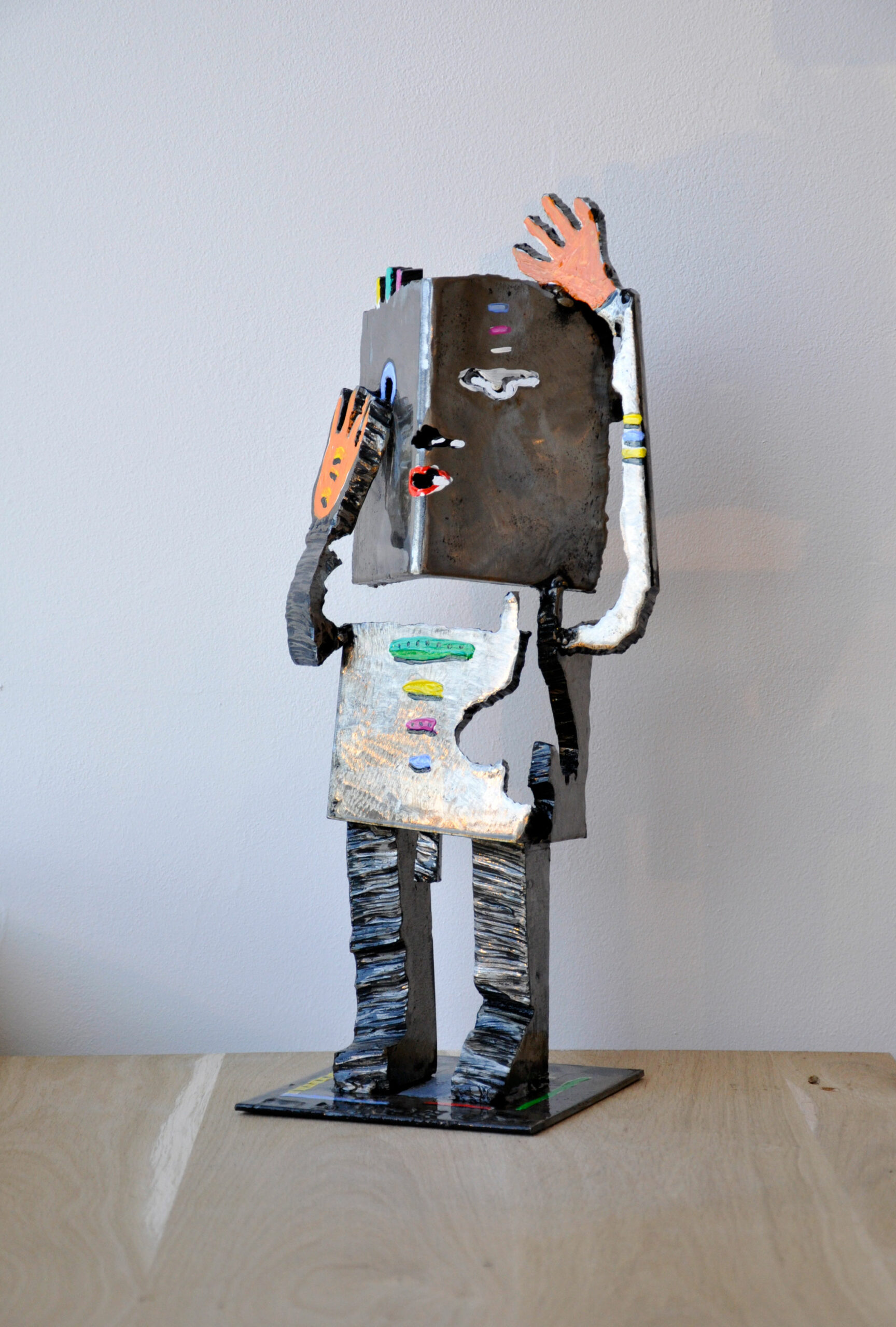 Oups! - Sculpture en acier peint - Hauteur 46 cm