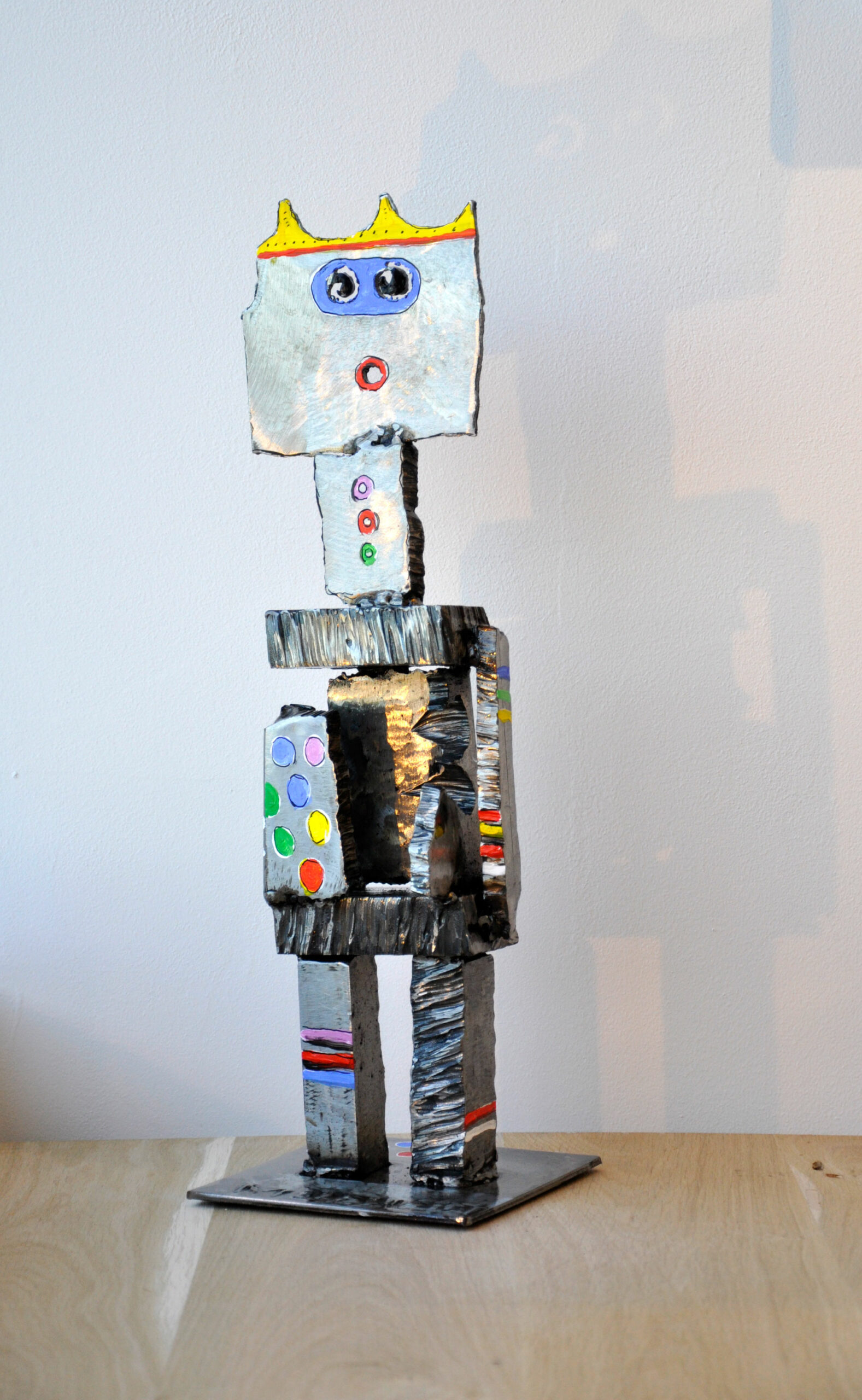 The young King - Sculpture en acier peint - Hauteur 51 cm ( Face B )