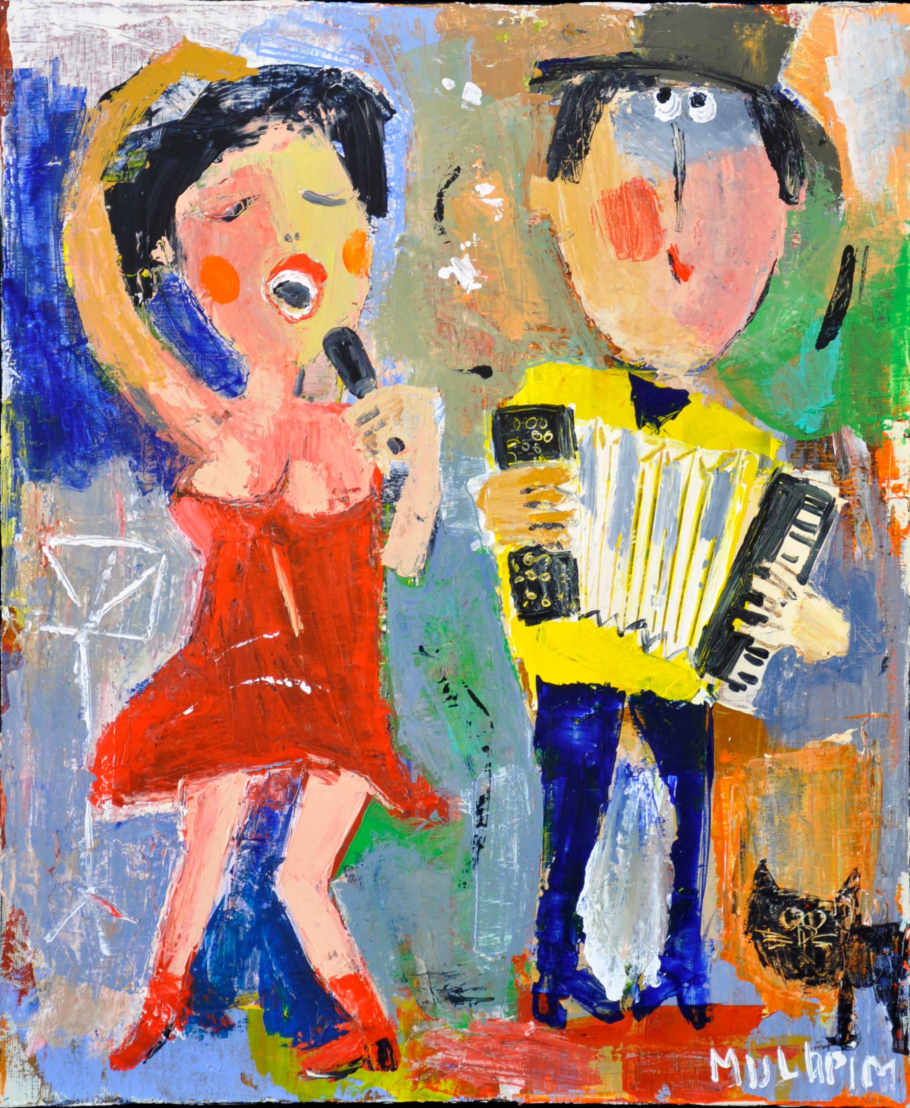 " Les Rito Mitsuka " - Œuvre sur toile - Format 15F ( 65 cm x 54 cm )