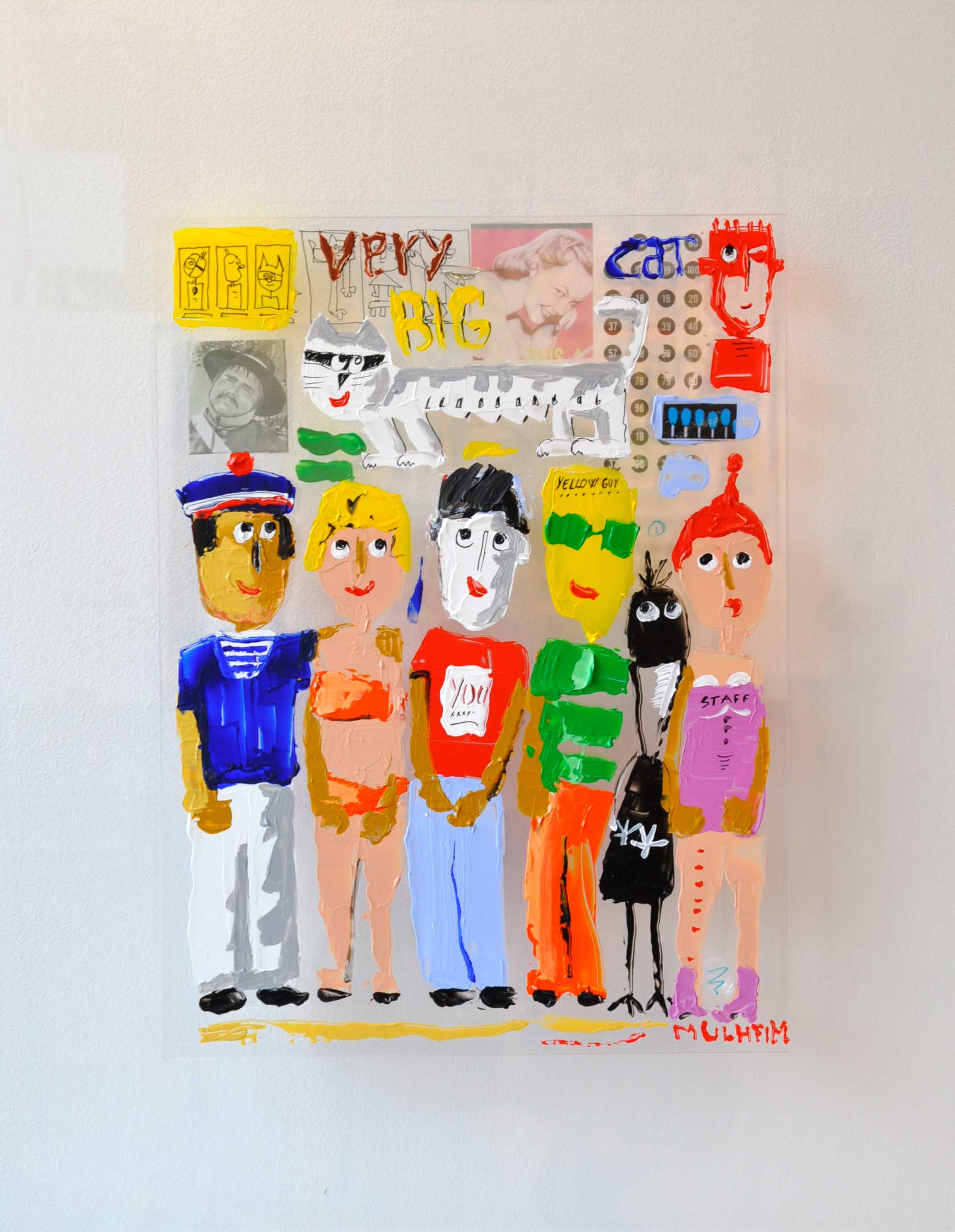 " Very big cat " - Plexi superposés - Format 73 cm x 58 cm