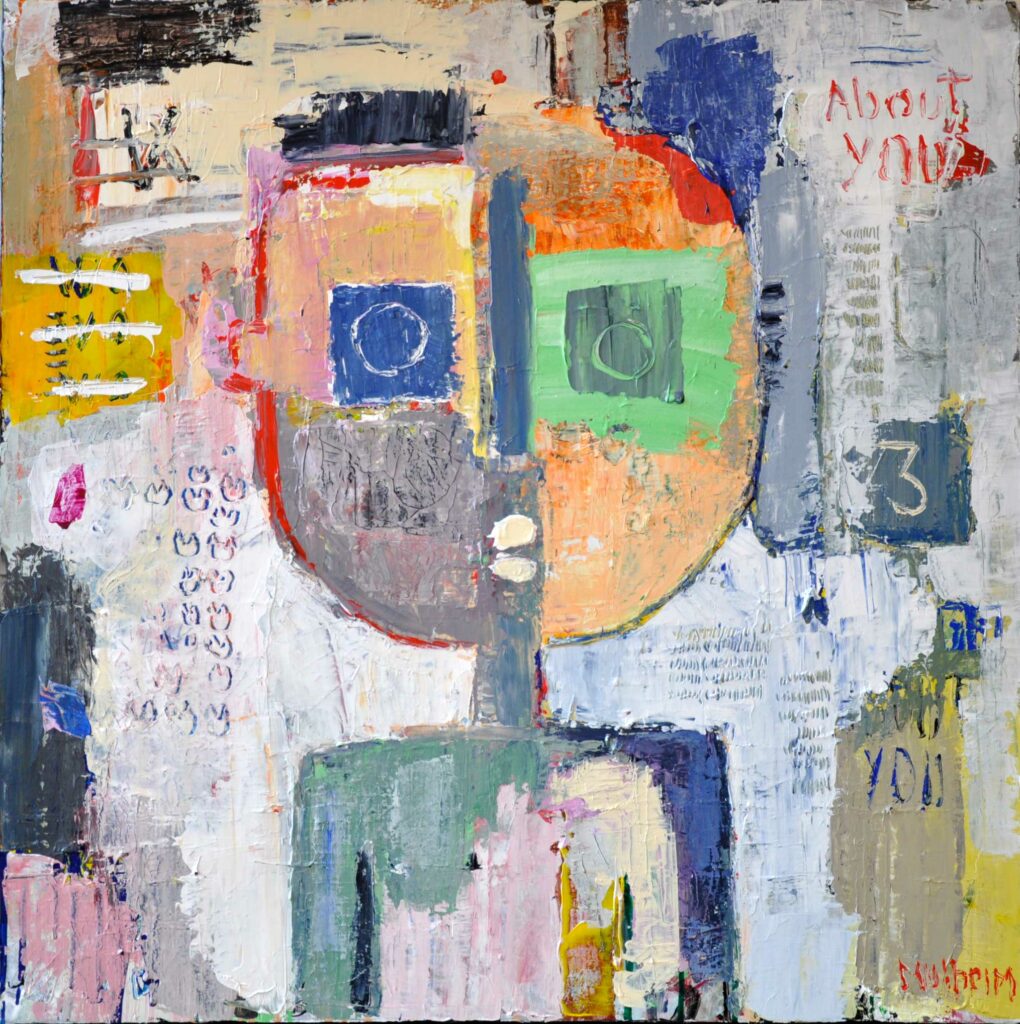 " About you " - Œuvre sur toile - Format 100cm x100 cm