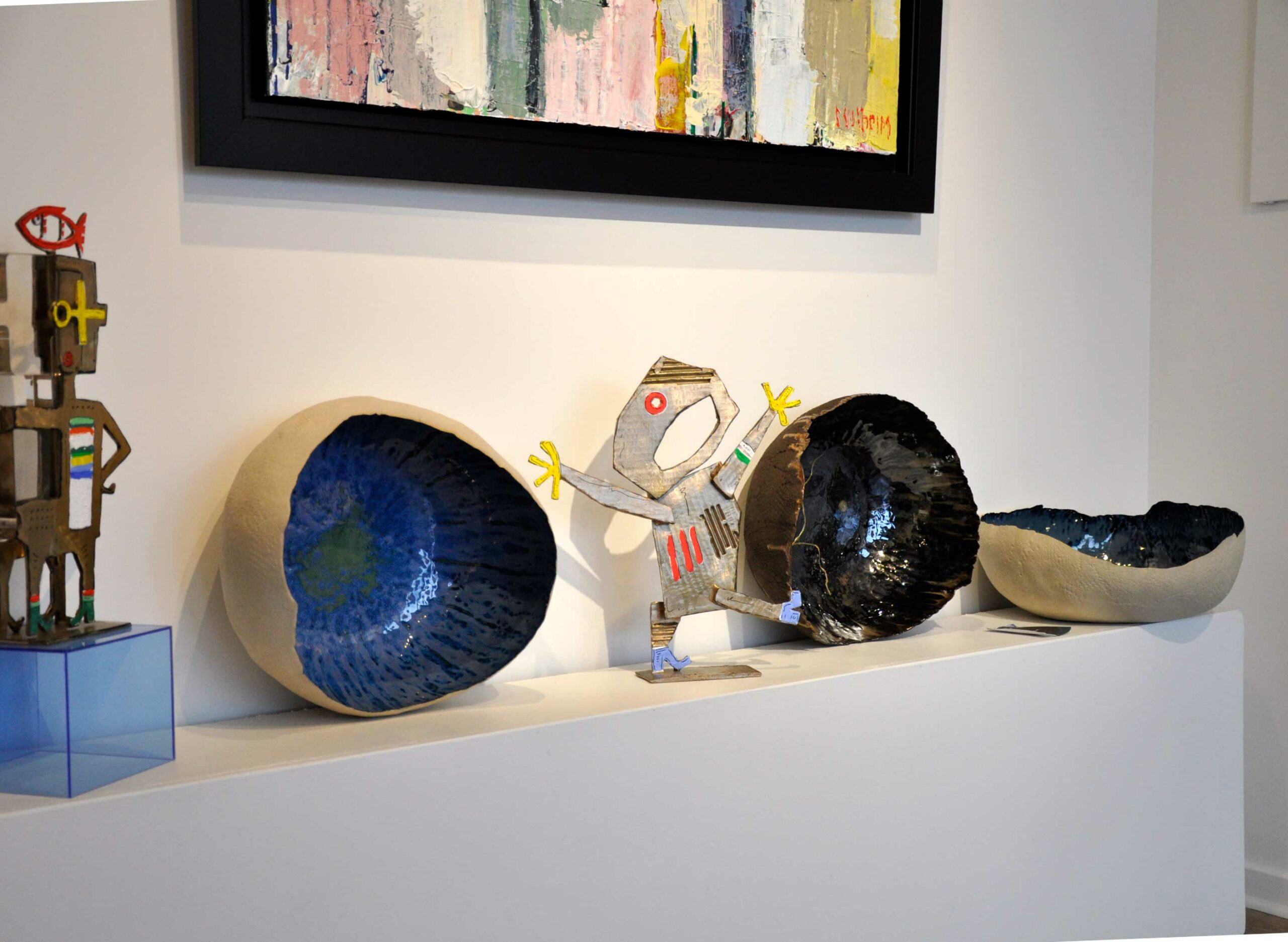 Grandes coquilles expo Galerie : Lagune / Noir Kintsugi / Abyme