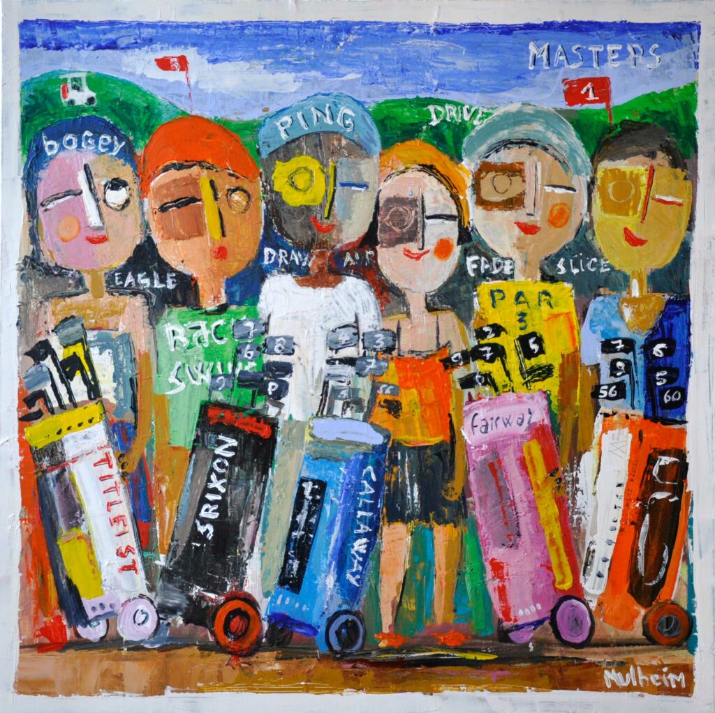 " Masters " - Œuvre sur toile - Format 100 cm x 100 cm