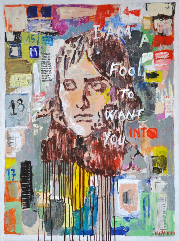 I AM a Fool to want you -Œuvre sur toile - Format 60F ( 130 cm x 97 cm )
