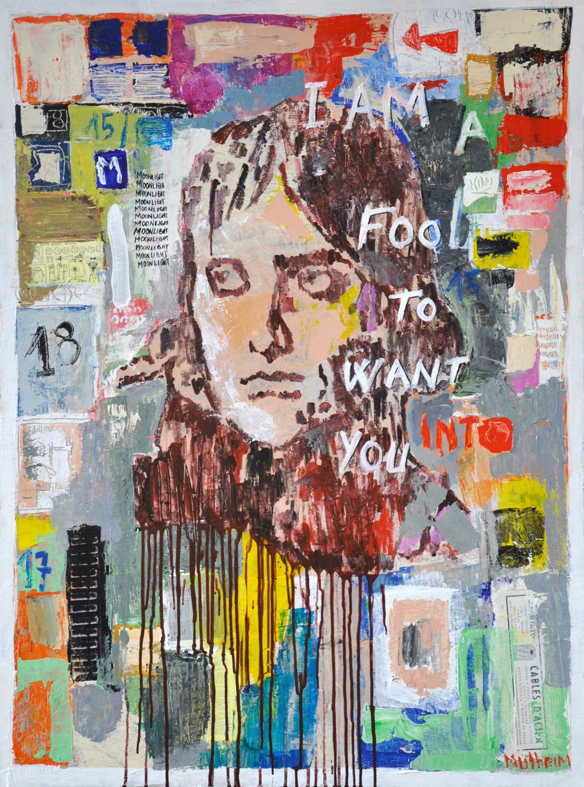 I AM a Fool to want you -Œuvre sur toile - Format 60F ( 130 cm x 97 cm )