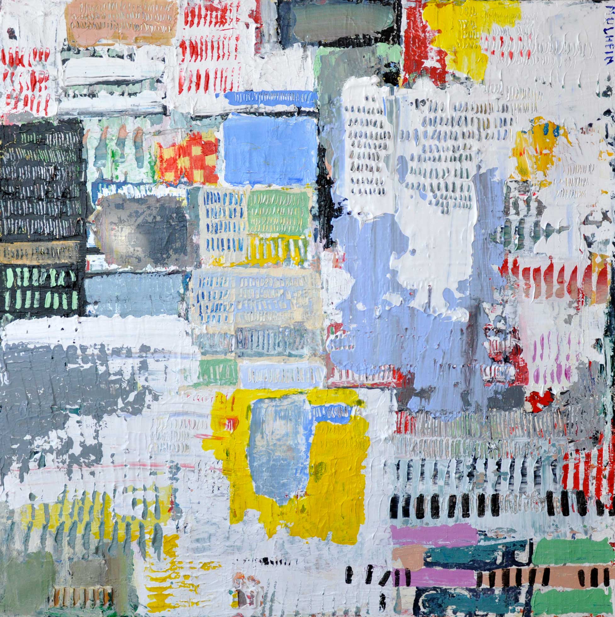 We out here - Abstrait sur toile Format 100 cm x 100 cm