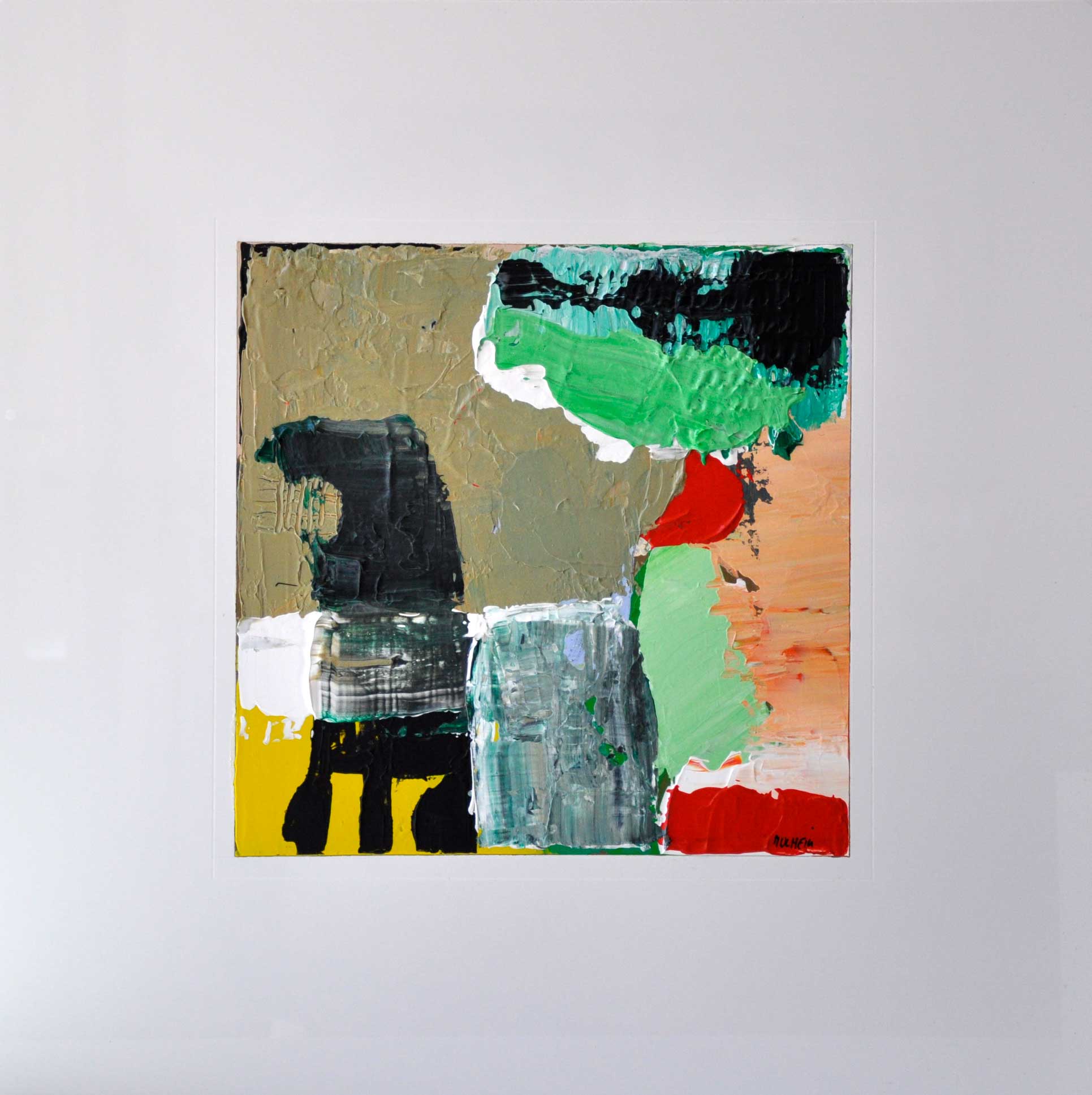 " Upside down " - Peinture sur plexliglass - Format 50 cm x 50 cm