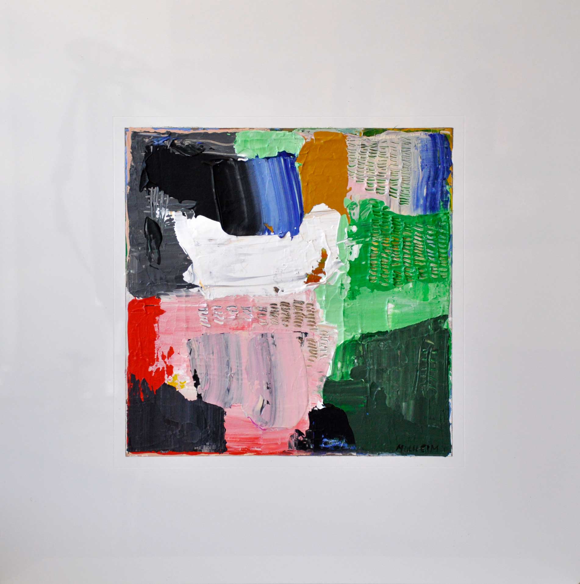 " The Perfect match " - Peinture sur plexiglass - Format 50 cm x 50 cm